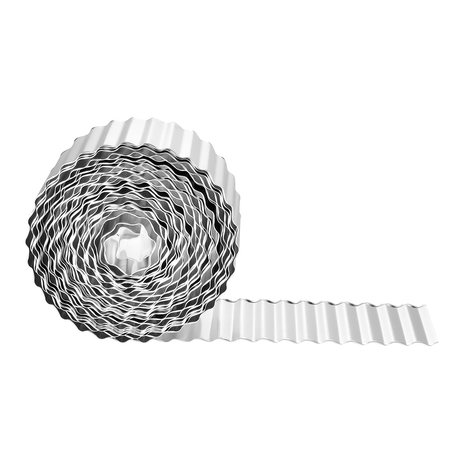 VEVOR Galvanized Steel Landscape Edging 50 ft x 6 in Metal Garden Edging