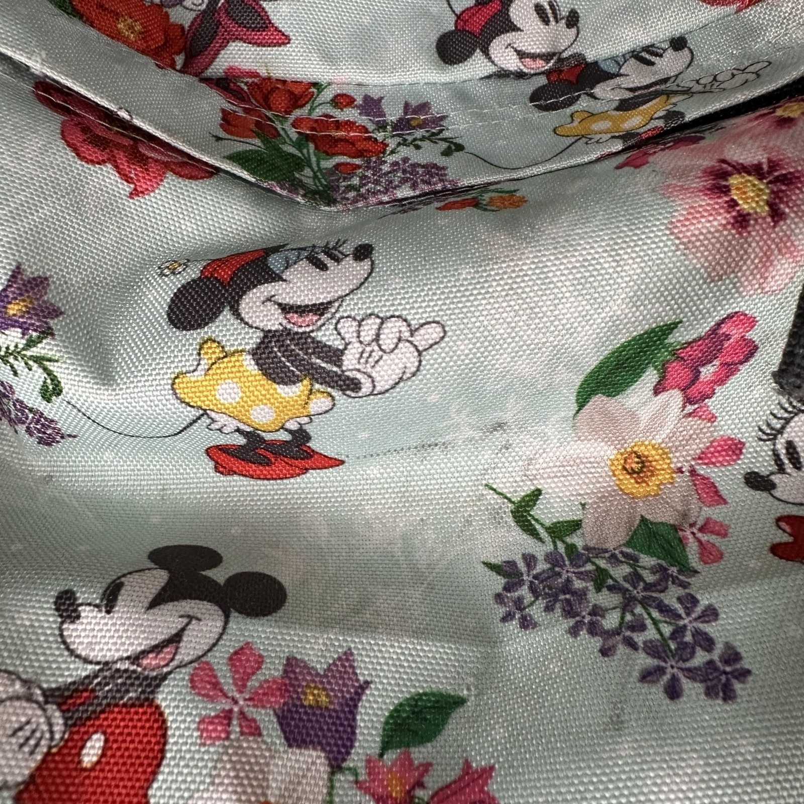 JanSport Disney Superbreak Backpack 18in Mickey Minnie Floral Print Multicolor