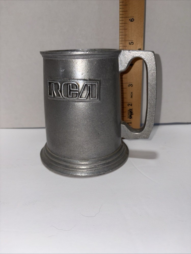 Vintage RCA Pewter  Stein Raised Logo C6