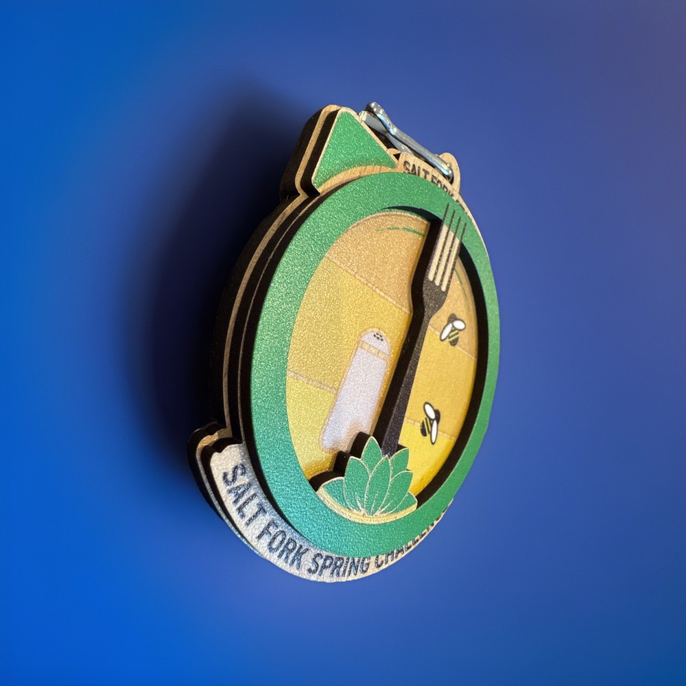 Running Salt Fork Spring Challenge Keychain