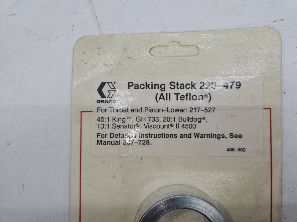 GRACO 223-479 Packing Stack Teflon Packings