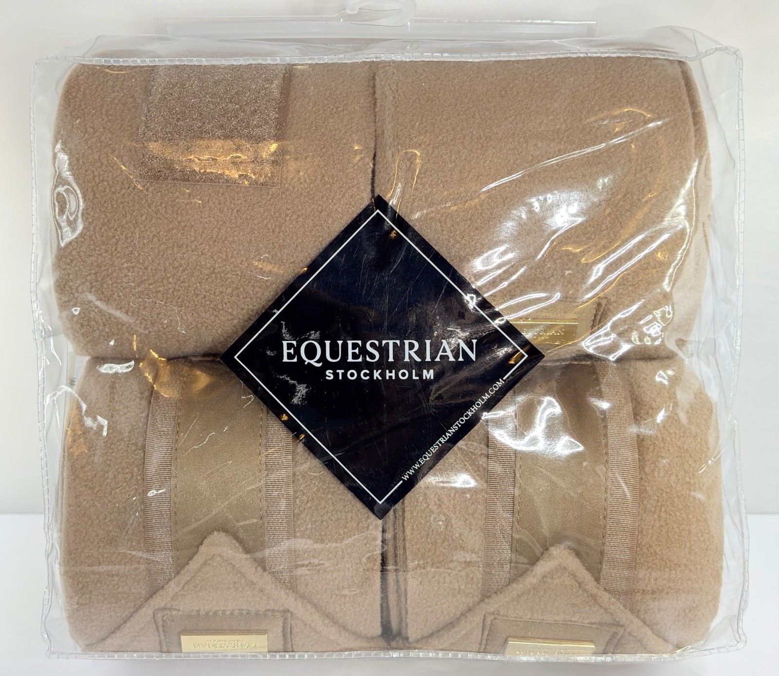 NEW Equestrian Stockholm Polo Leg WRAPS -Set 4-Champagne -Horse Protection-13 ft