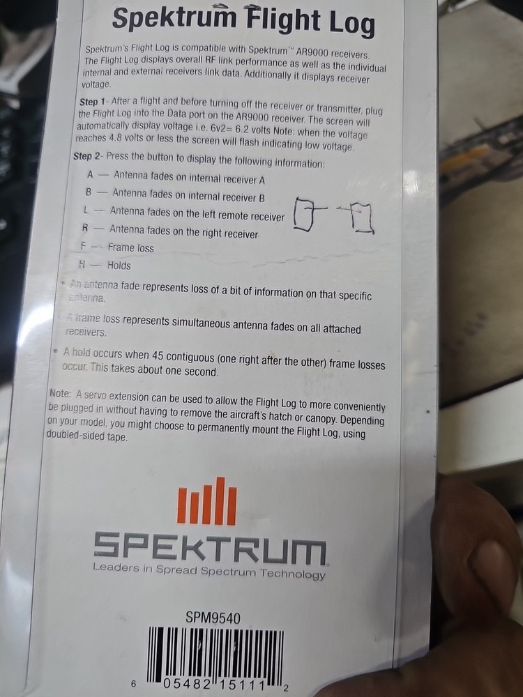 Spektrum Flight Log SPM9540 DSM2 DSMX