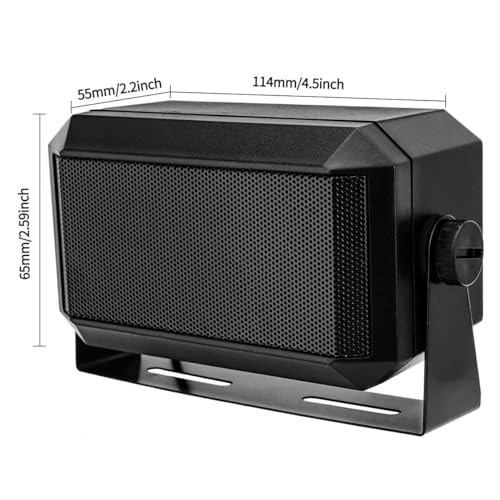 Rectangular External Communications Speaker/CB Radio Speaker for Ham Radio,