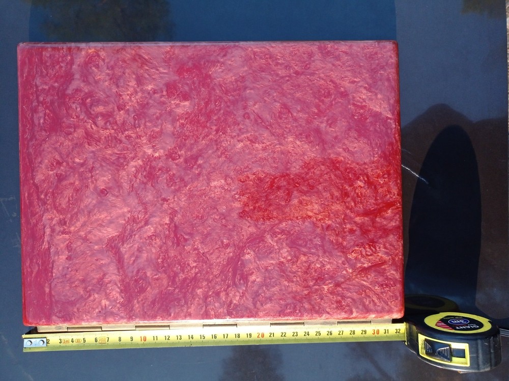 Bakelite Catalin Cherry Resin Folder Vintage Art Deco Red Document Holder