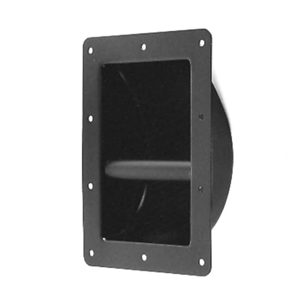 (2) Two Black Metal Recessed Bar Handles - Medium