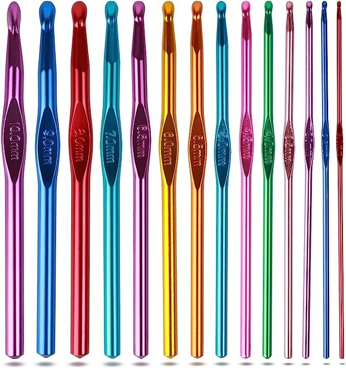 BOYE Aluminum Crochet Hooks