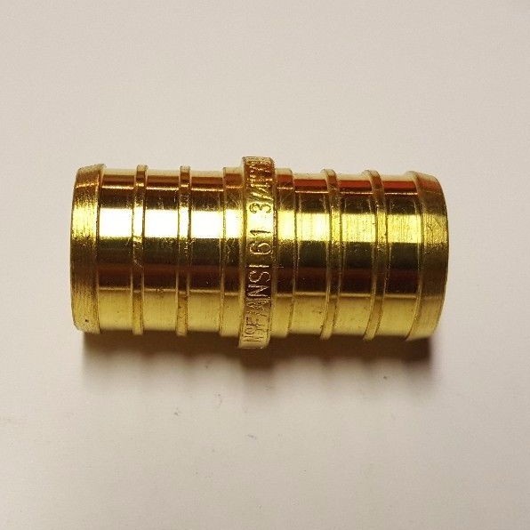 20 Pcs. 3/4" Pex Coupling - Lead Free Brass 3/4 Inch Crimp Coupling 23-2-4=20