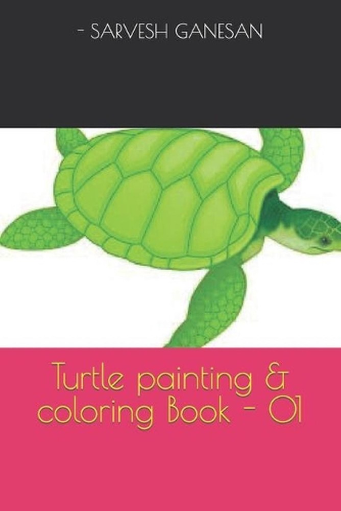 Turtle painting & coloring Book - 01