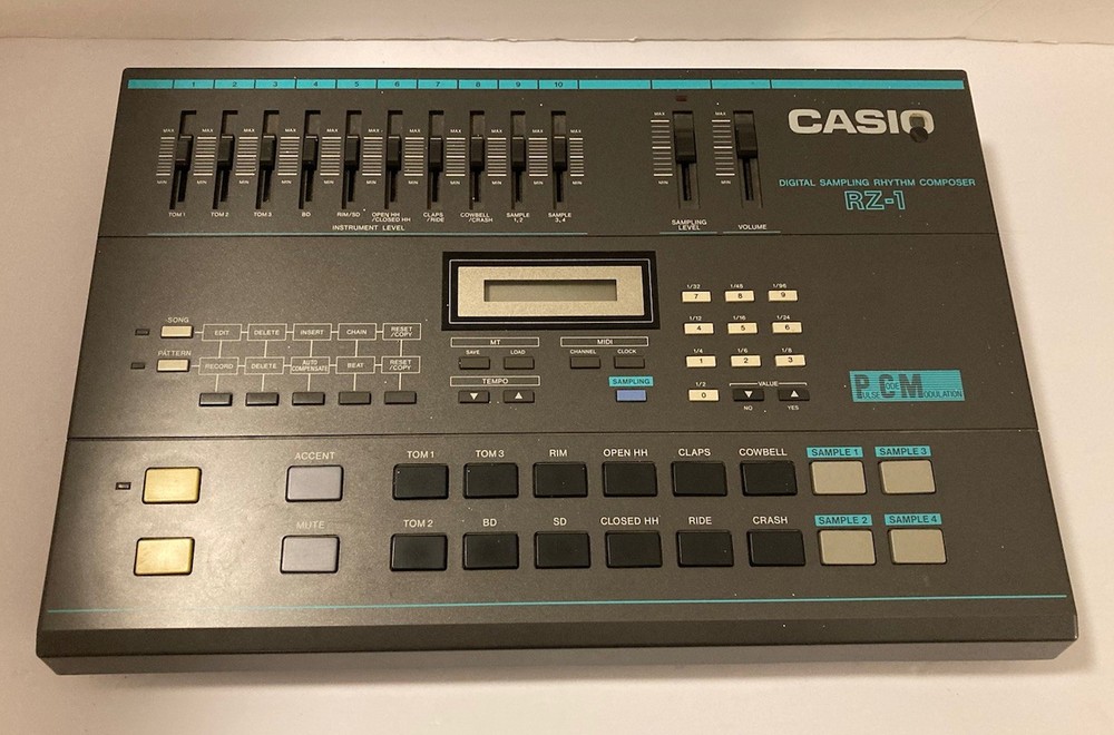 Casio RZ-1 Drum Machine Digital Sampling Rhythm Composer