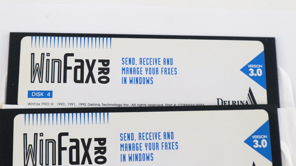 Winfax Pro V3.0 Fax Software Windows Vintage 5.25” Floppy Disk PC Computer