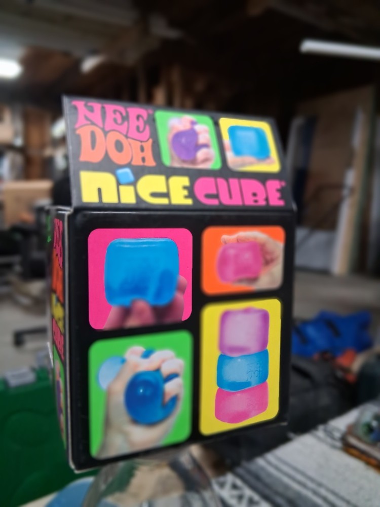 Nee Doh Nice Cube - Super Solid Squish! (Purple)