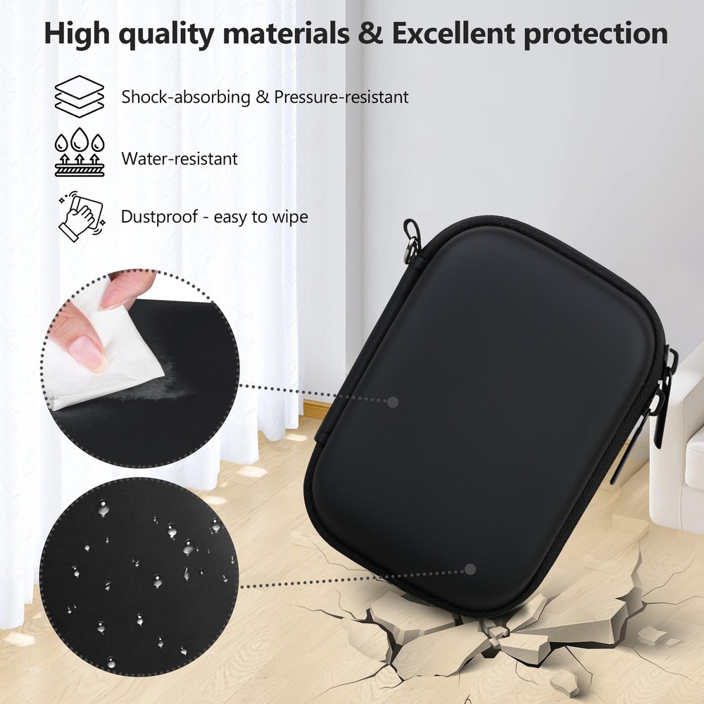 Supmay Computer Memory Card Readers Organizer Case Compatible with SD Black