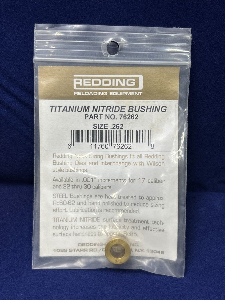 Redding Titanium Nitride Bushing .262 #76262