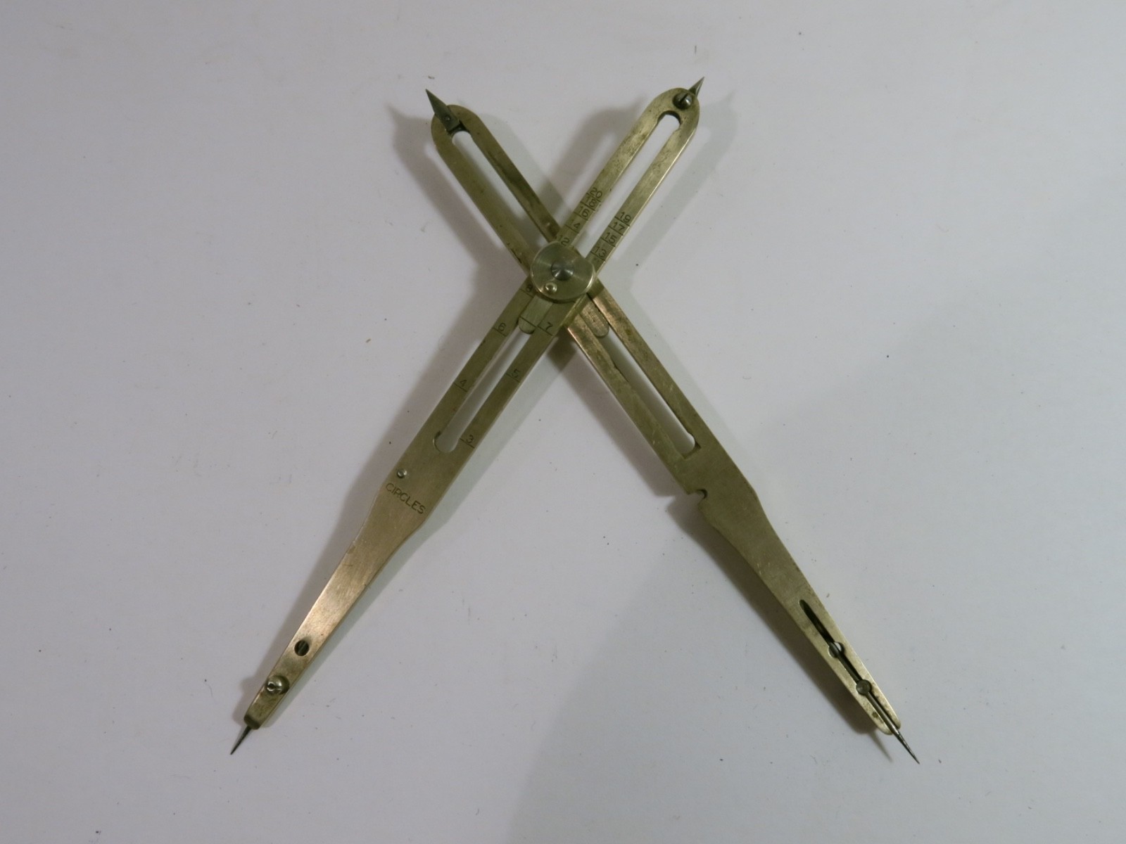 Vintage Dietzgen Made in USA 7 1/4" Proportional Dividers with Original Case