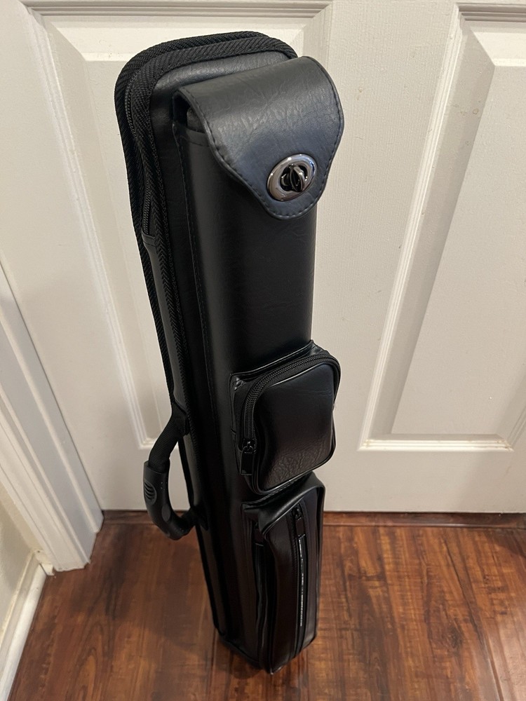 ELN Spring Loaded Pool Cue Case 2x4 Black