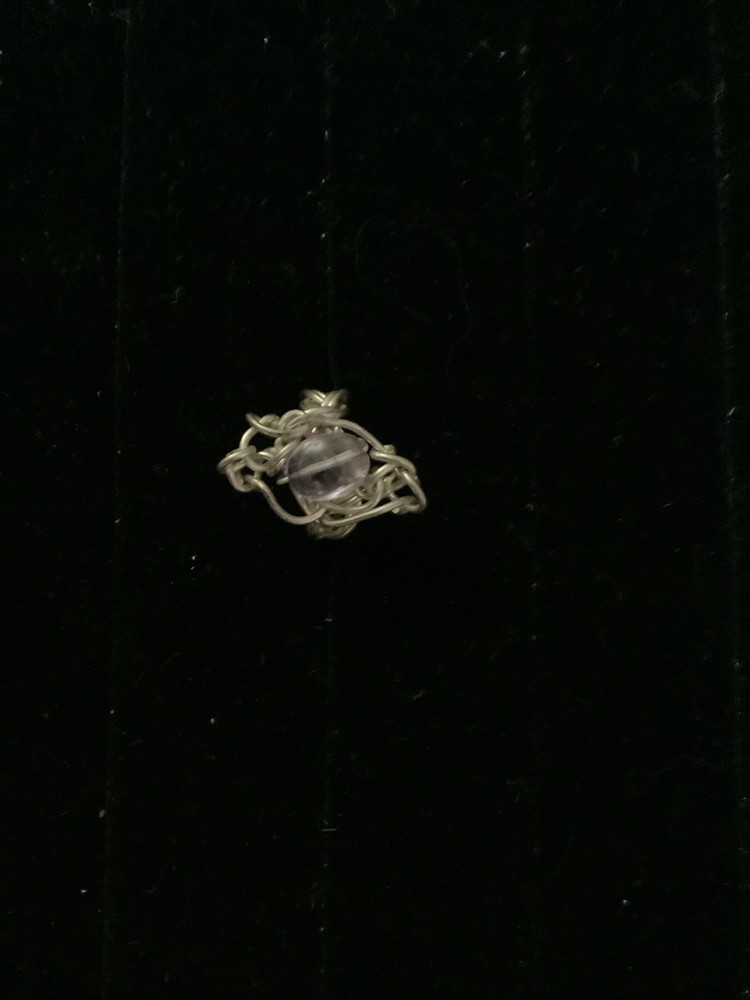 Wire Wrapped Amethyst Ring