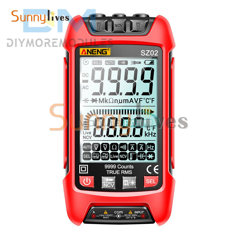 Digital Multimeter Voltmeter Resistance Capacitance Temp Transistor Tester Meter