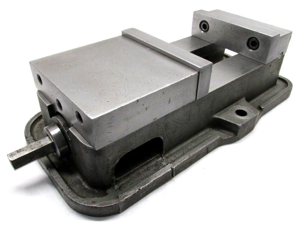KURT ANGLOCK 6" MILLING MACHINE VISE w/ JAWS & HANDLE - #D60
