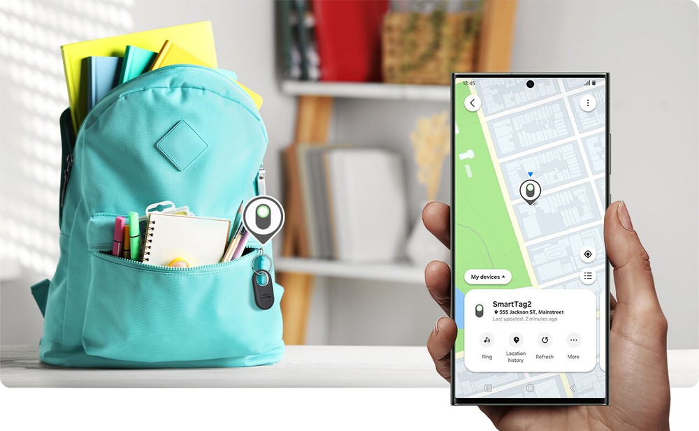 Samsung - Galaxy SmartTag2 - White