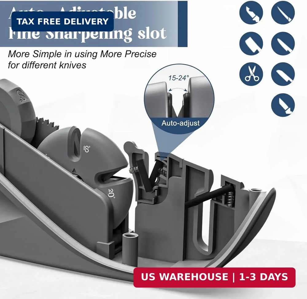 5-Angle Adjustable Knife Sharpener,Handheld Pocket Knife Sharpener, Suitable for