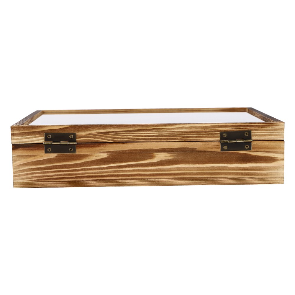 12-Compartment Wooden Spice Box with Spoon - Elegant Kitchen Storage Solution