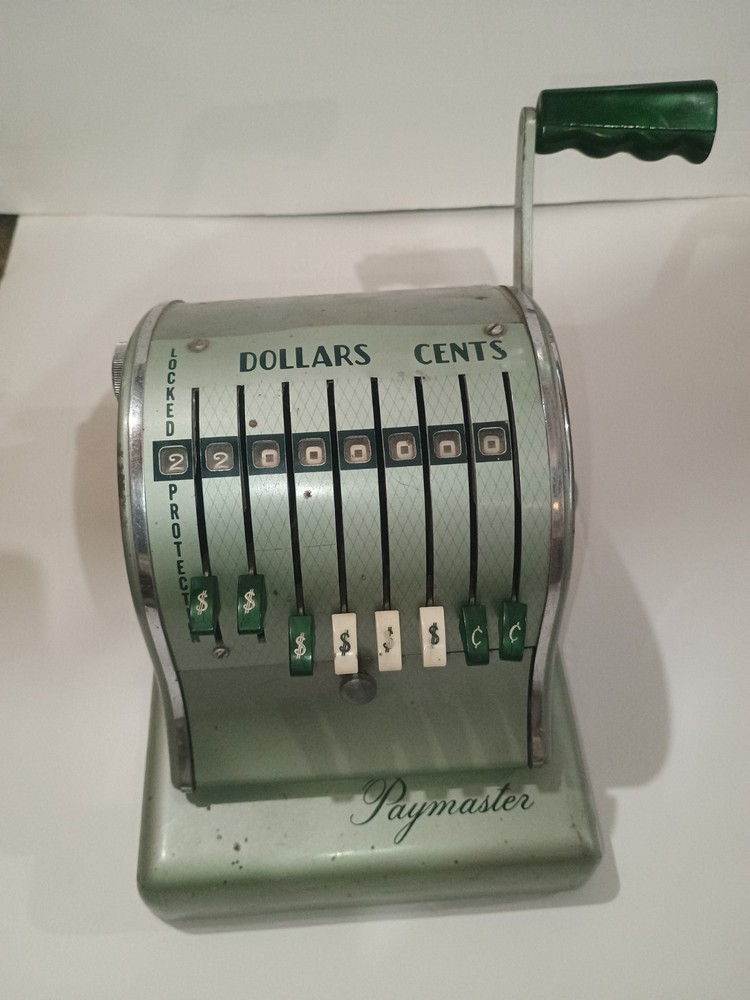 Paymaster Check Machine Series S-600 Vintage