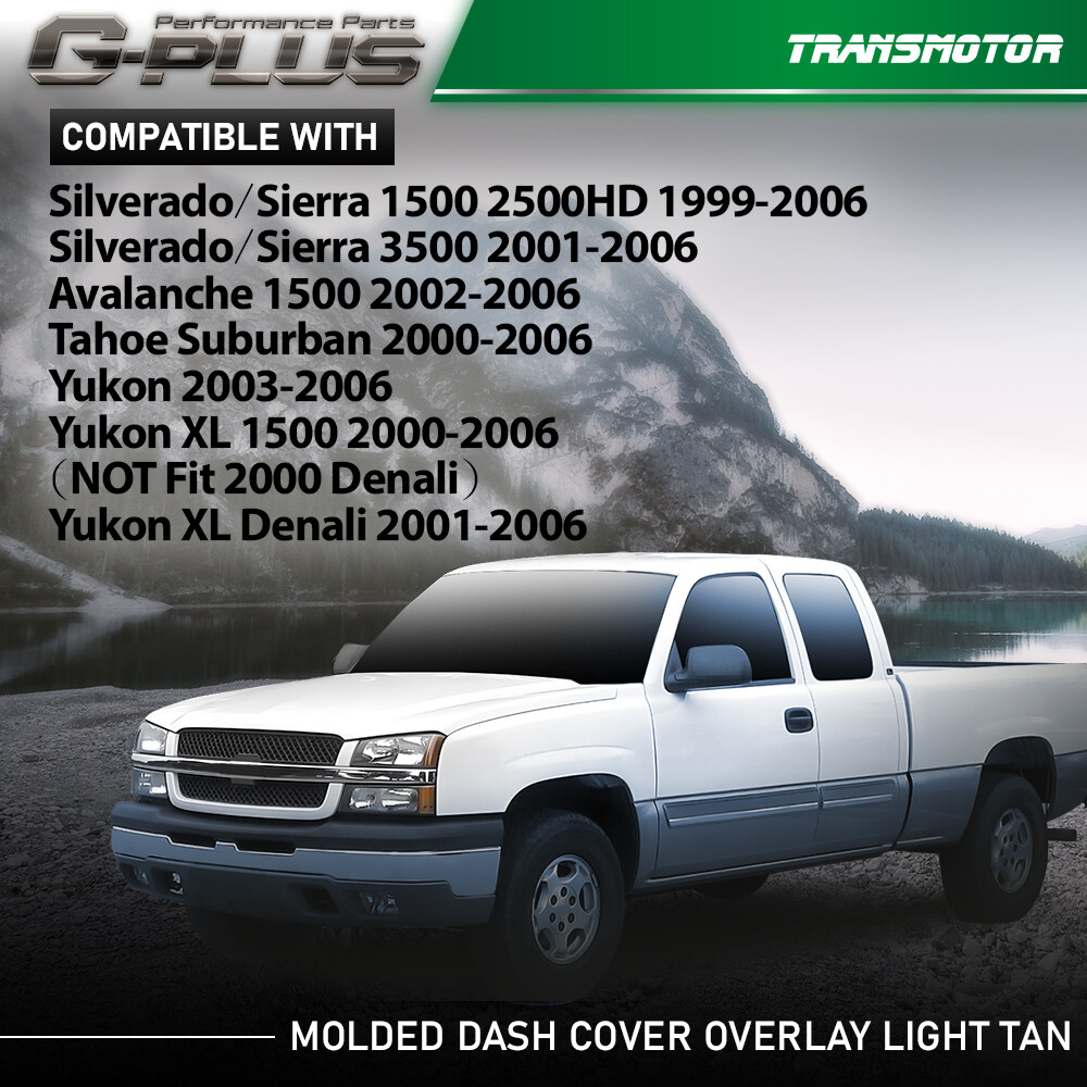 Dash Pad Dash Cap Panel Dashboard Fit For Silverado Sierra 1999-2006 Light Tan
