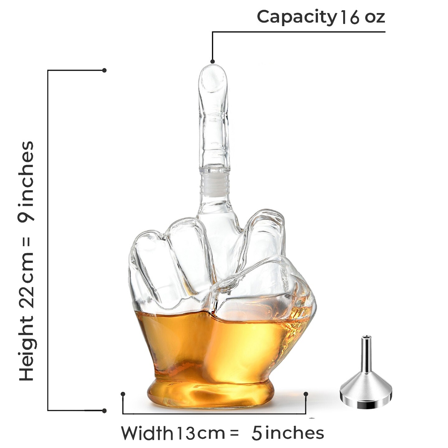 Middle Finger Whiskey Decanter