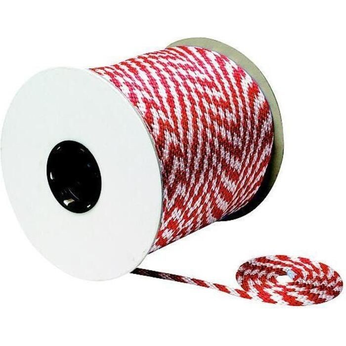 Seachoice 42770 Red/White Solid Braid MFP Multi-Purpose Spool (Derby Rope)