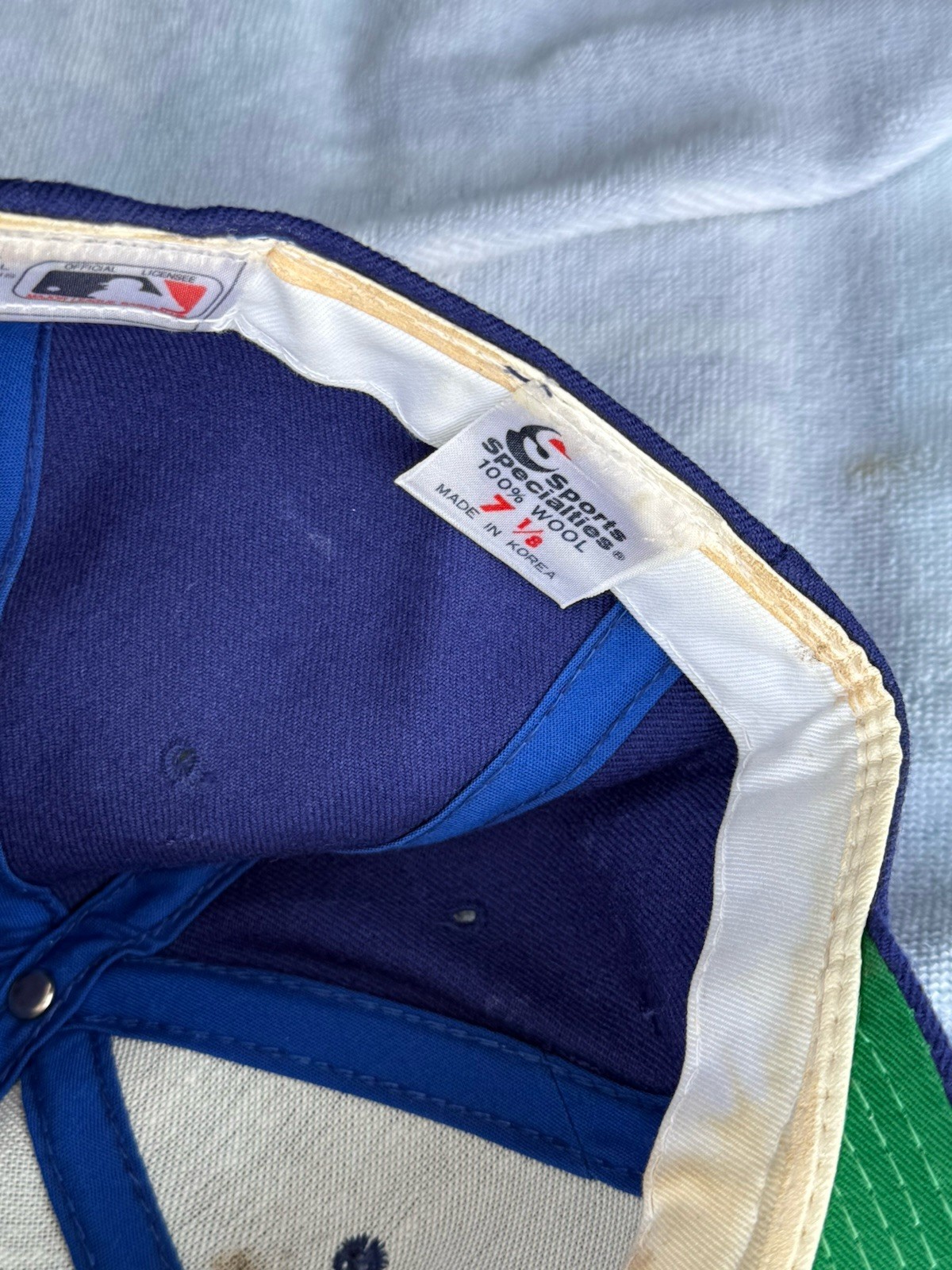 RON ROBINSON MILWAUKEE BREWERS GAME USED HAT 1990S Size 7.125