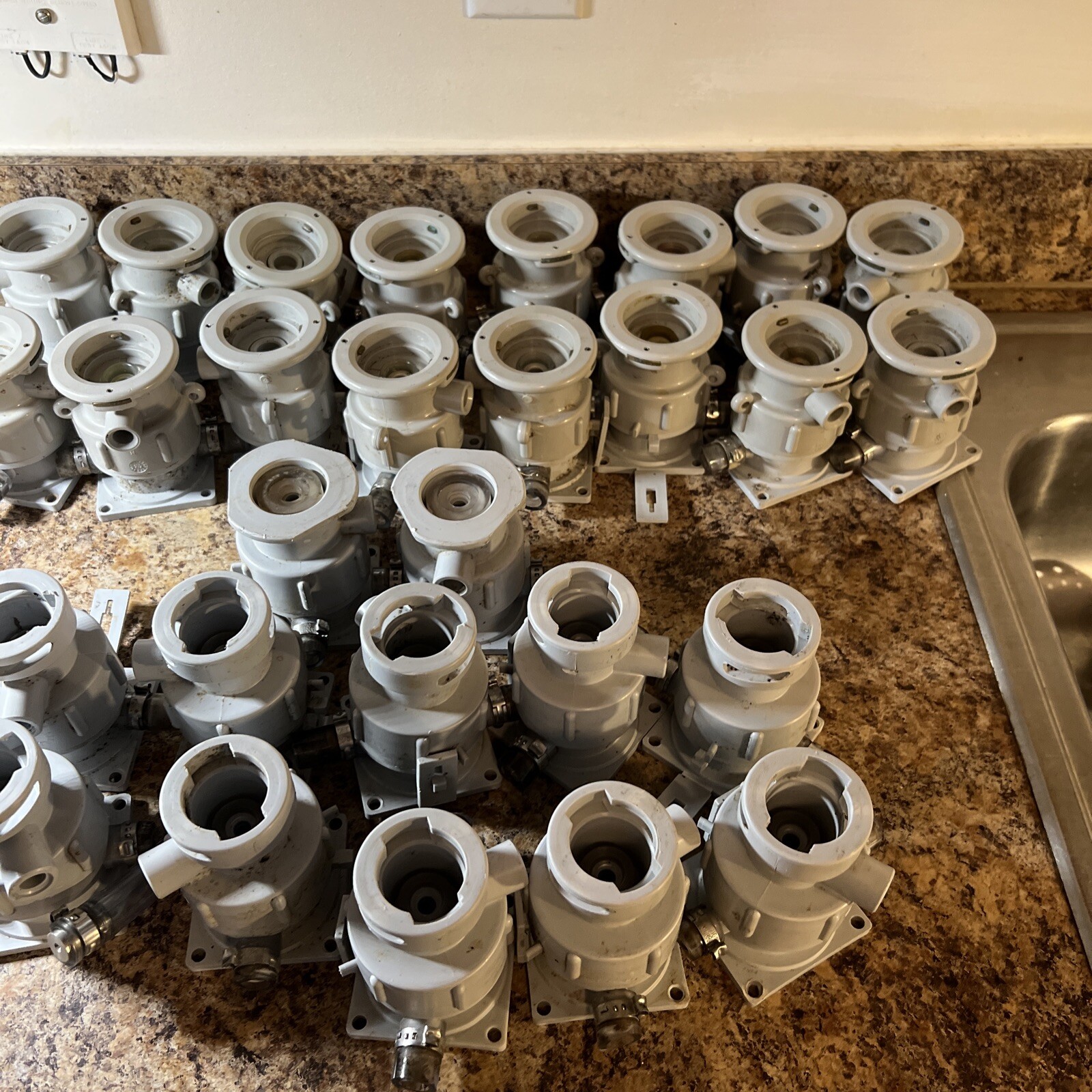 Cleaning System Cap for Sankey System Couplers : G, D, U,. Total of 28 Caps