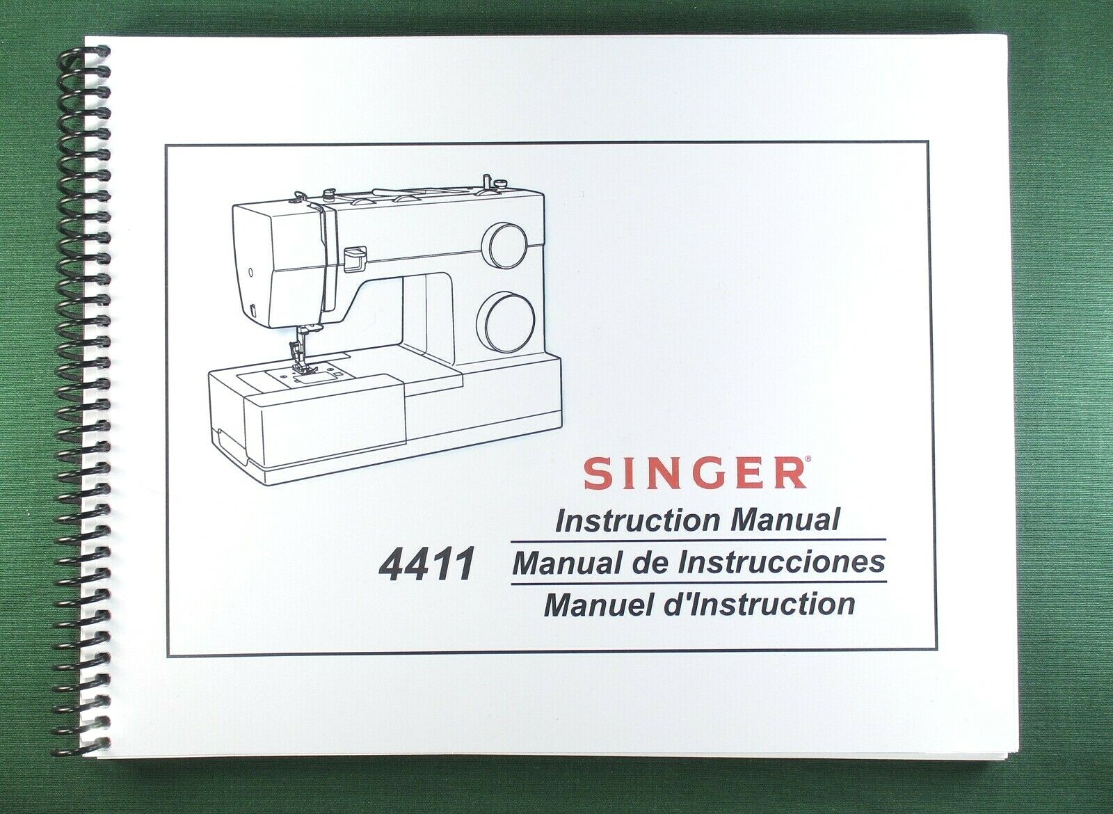 Singer 4411 Instruction Manual: 63 Pages & Protective Covers