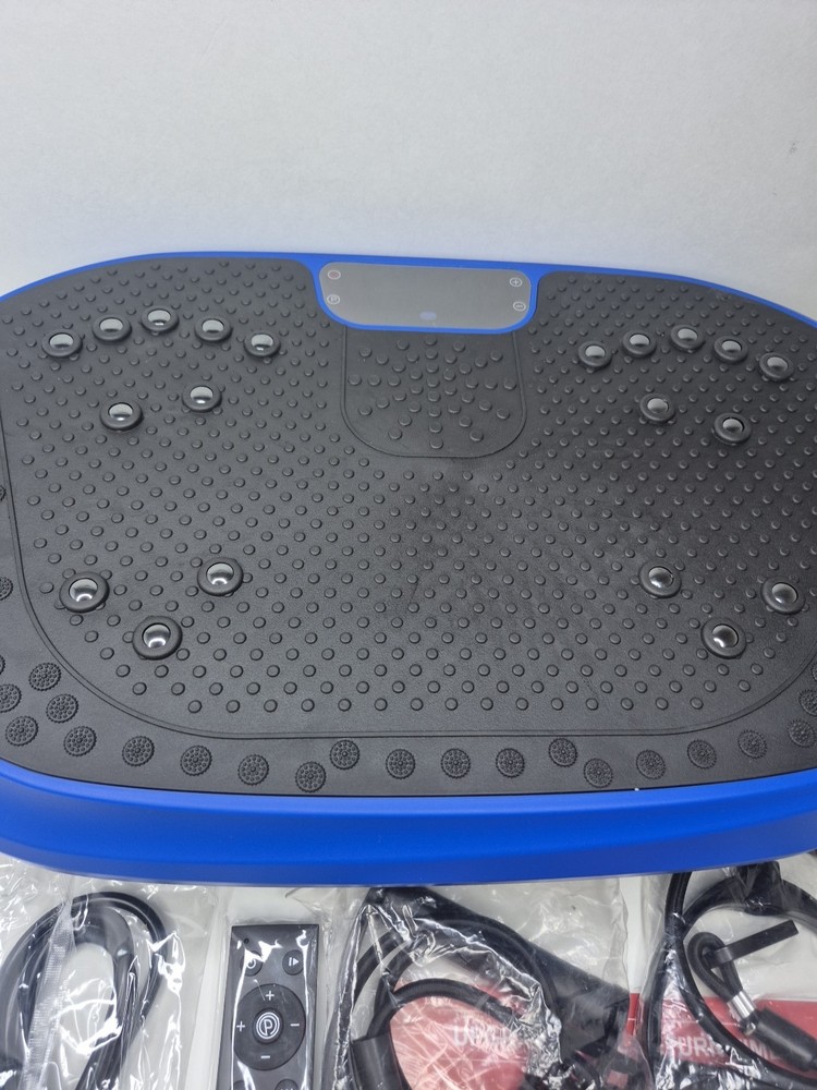 HVX Vibration Platform New Complete Excersize Machine Blue Black Open Box