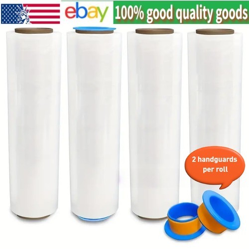 18"x1500' 80 Gauge 2-12 Rolls Pallet Stretch Film Hand Shrink Wrap750-4500FTebay