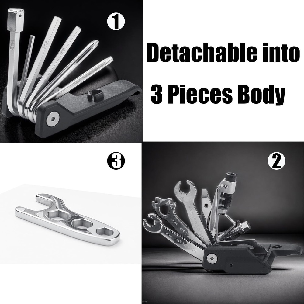 20 In 1 Portable Bicycle Multitool Multi Function Maintenance Repair Tool Set