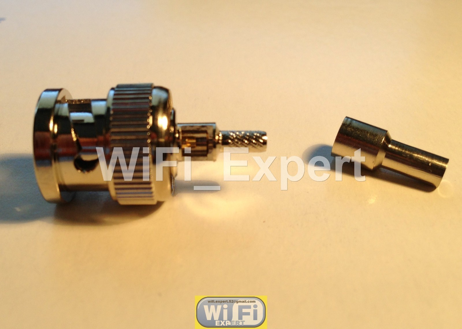 1 x BNC Male plug crimp for RG316 RG174 RG179 LMR100 Cable Straight Connector