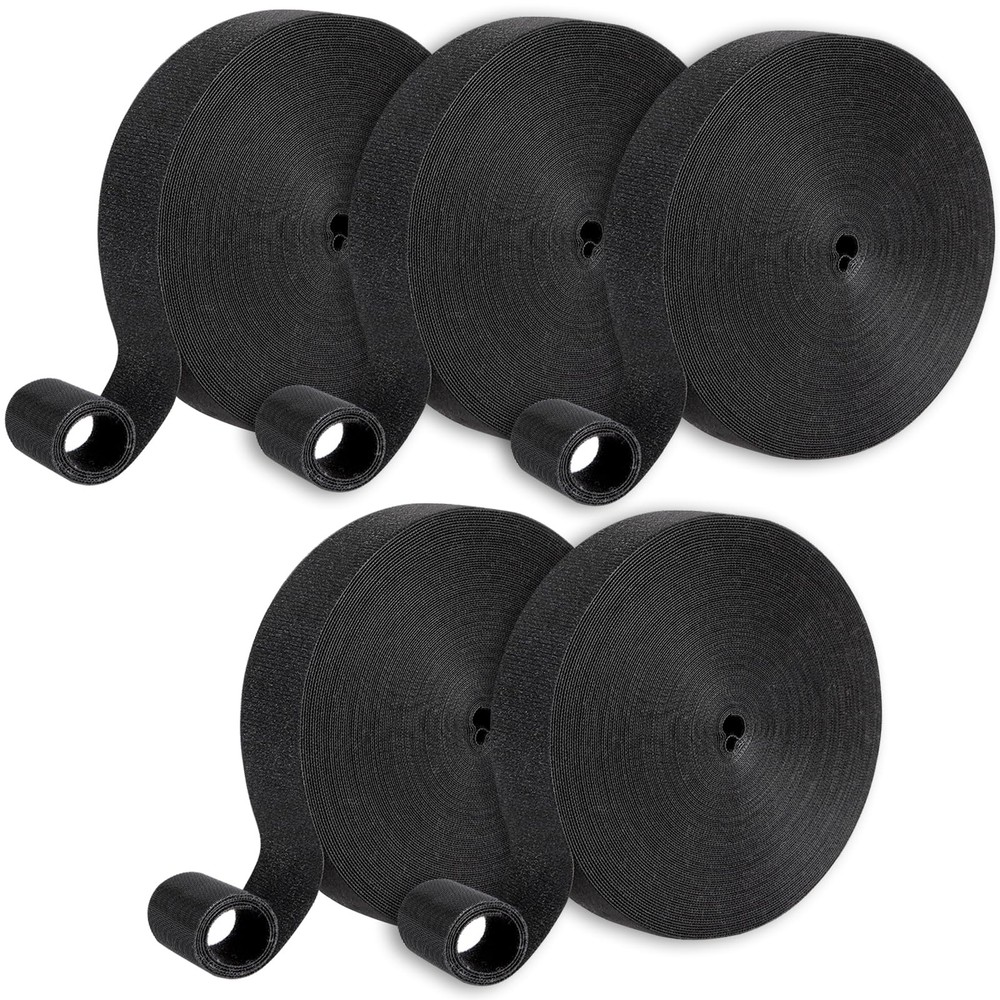 1/2In x 500Ft Reusable Cable Ties Hook and Loop Roll | Tie Down Straps, Nylon...