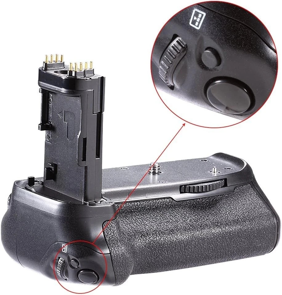 Battery Grip BG-E14 for Canon EOS 90D 80D 70D Vertical Shutter Control