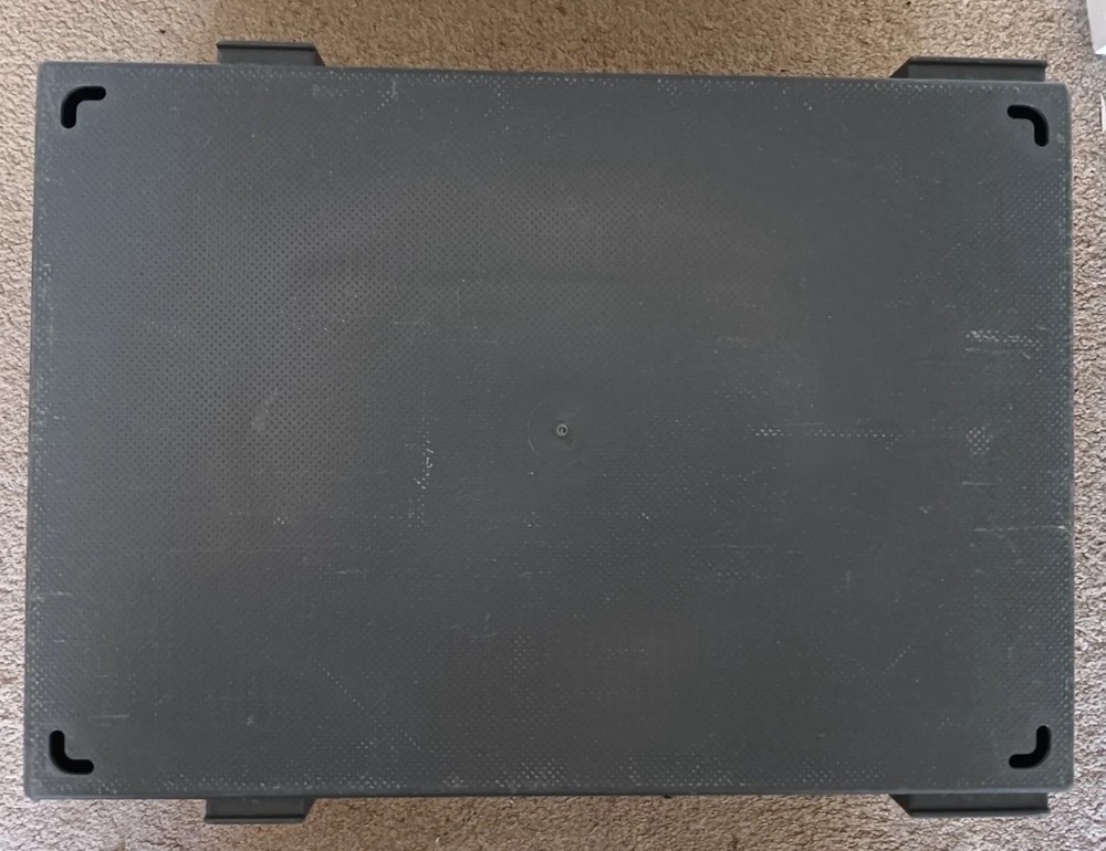 X5 Grey Royal Mail Stacking Boxes Heavy Duty Plastic Nesting Crates Storage