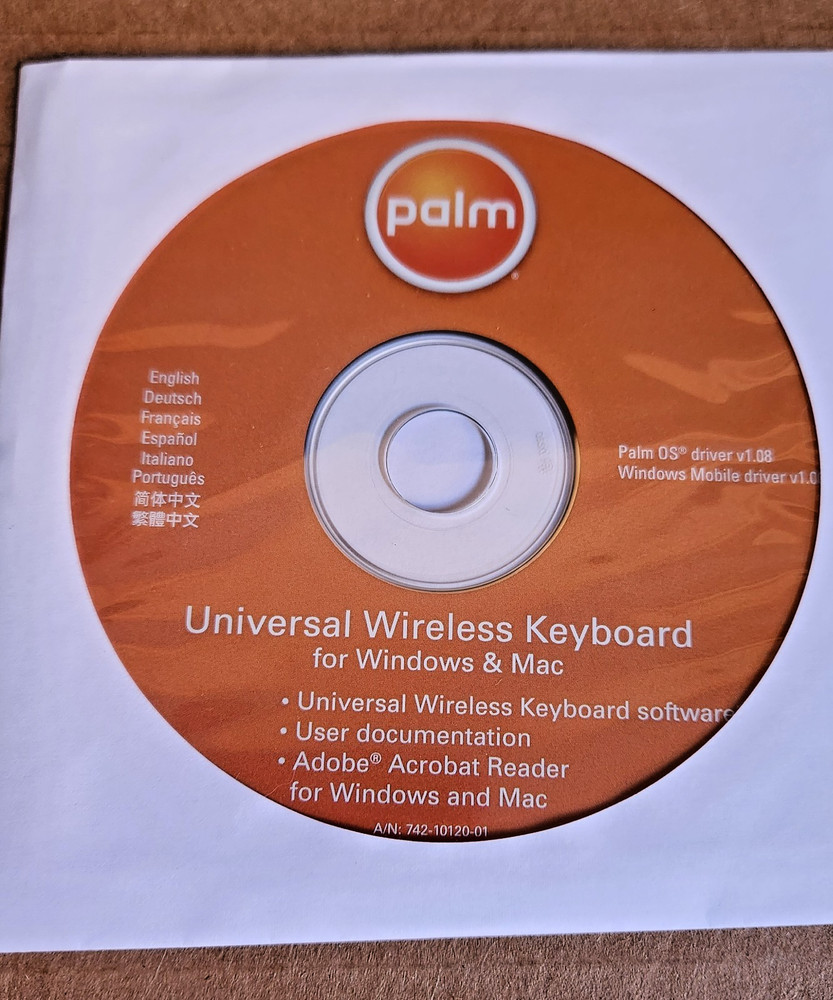 Palm Pilot Universal Wireless Keyboard Software for Windows & Mac Free Shipping