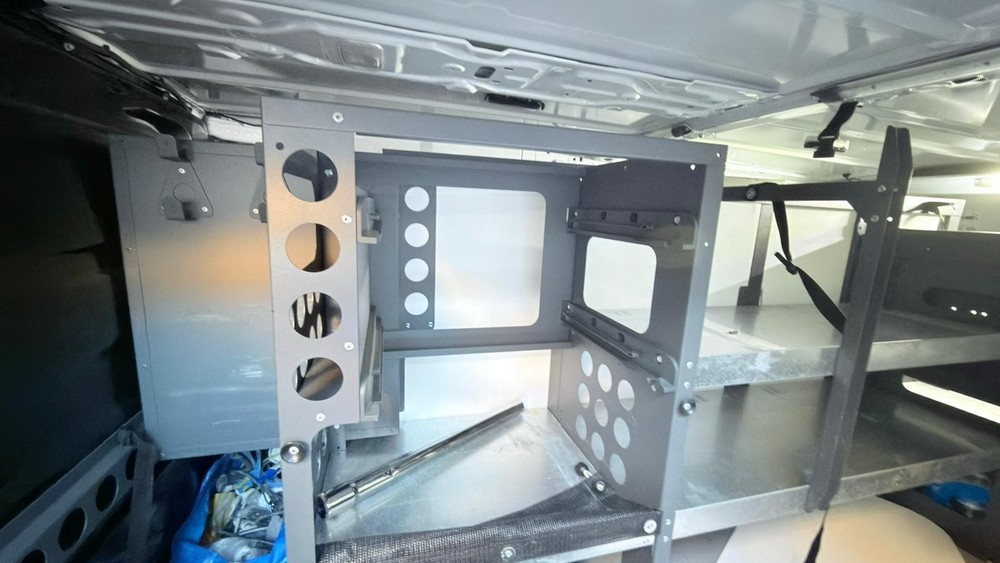 Van racking shelves