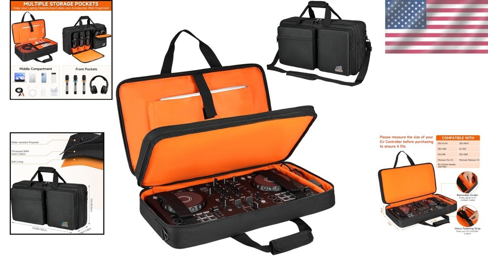 Stylish DJ Controller Storage Case - Secure, Lightweight, and Easy to Carry