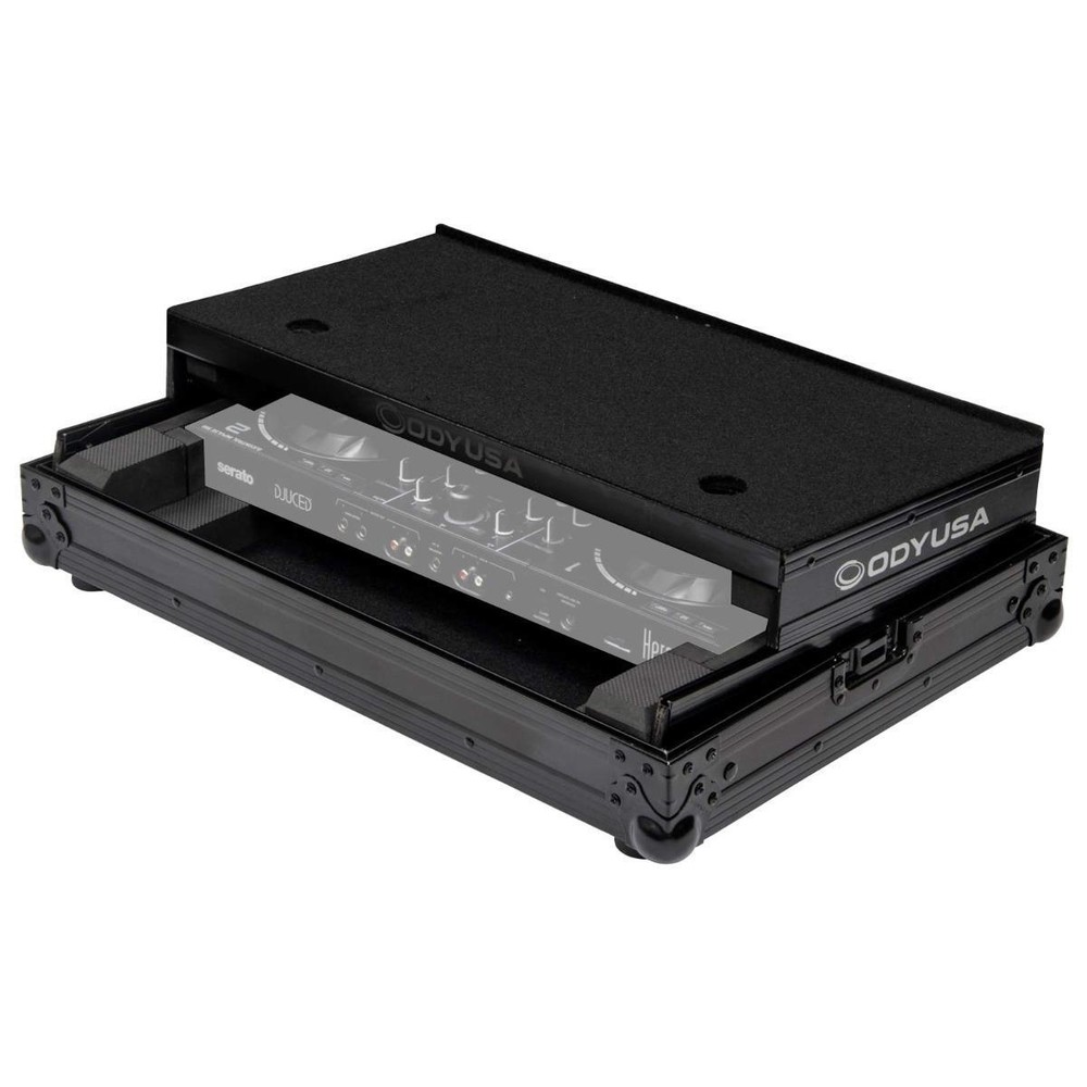 Odyssey Black Flight Case with Platform for DJControl Inpulse 500 idjnow