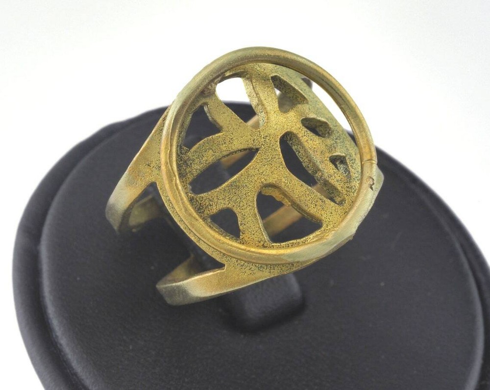 Adjustable Ring Raw brass (19mm 9US inner size) 2688 ring22