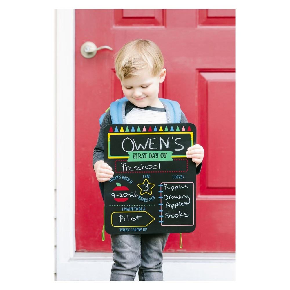 First & LastDay of School Chalk Board 2-Pack, Pearhead