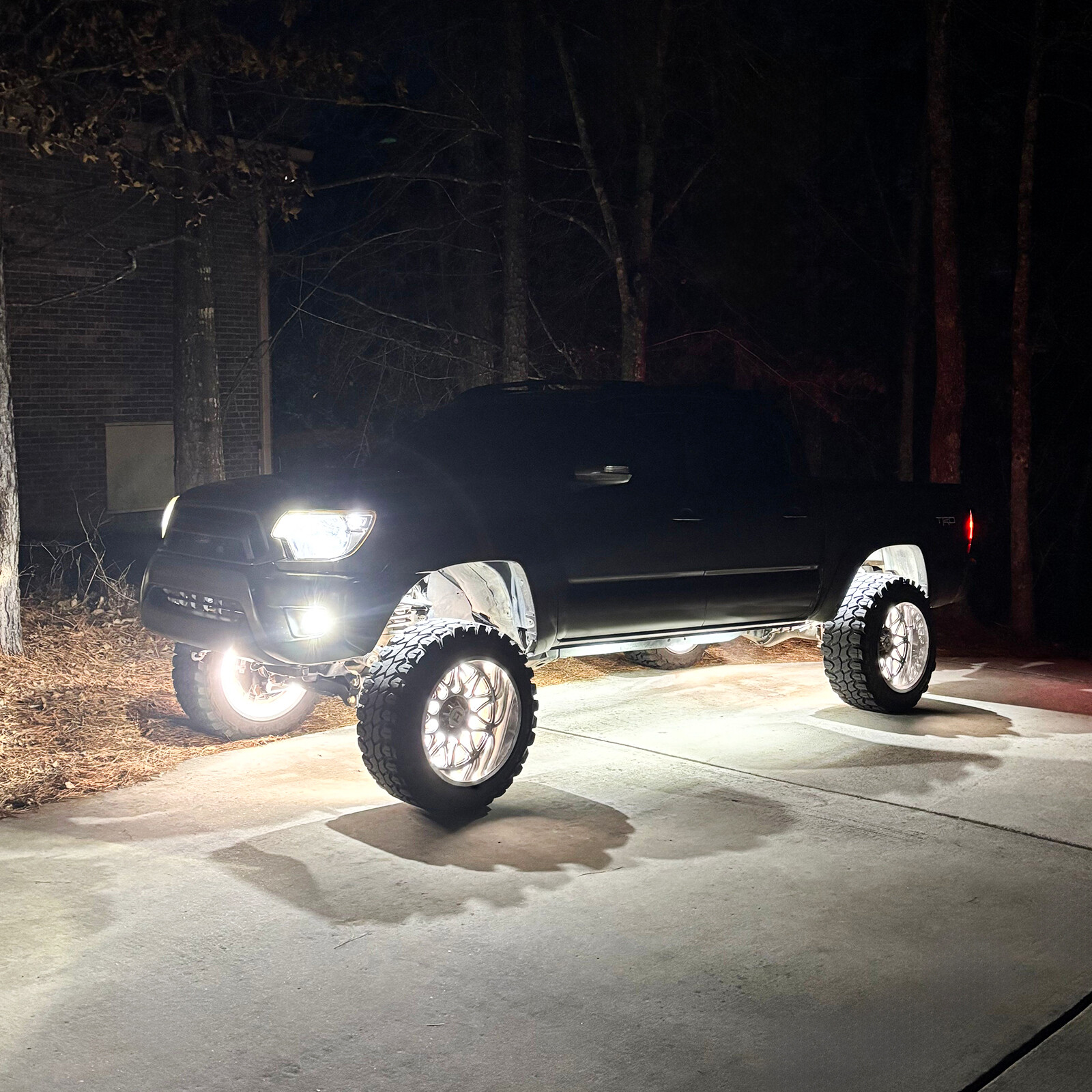 4Pcs 300W 17" Inch 5-Row Pure White LED Wheel Lights Car Rim Lights 6000K Bright