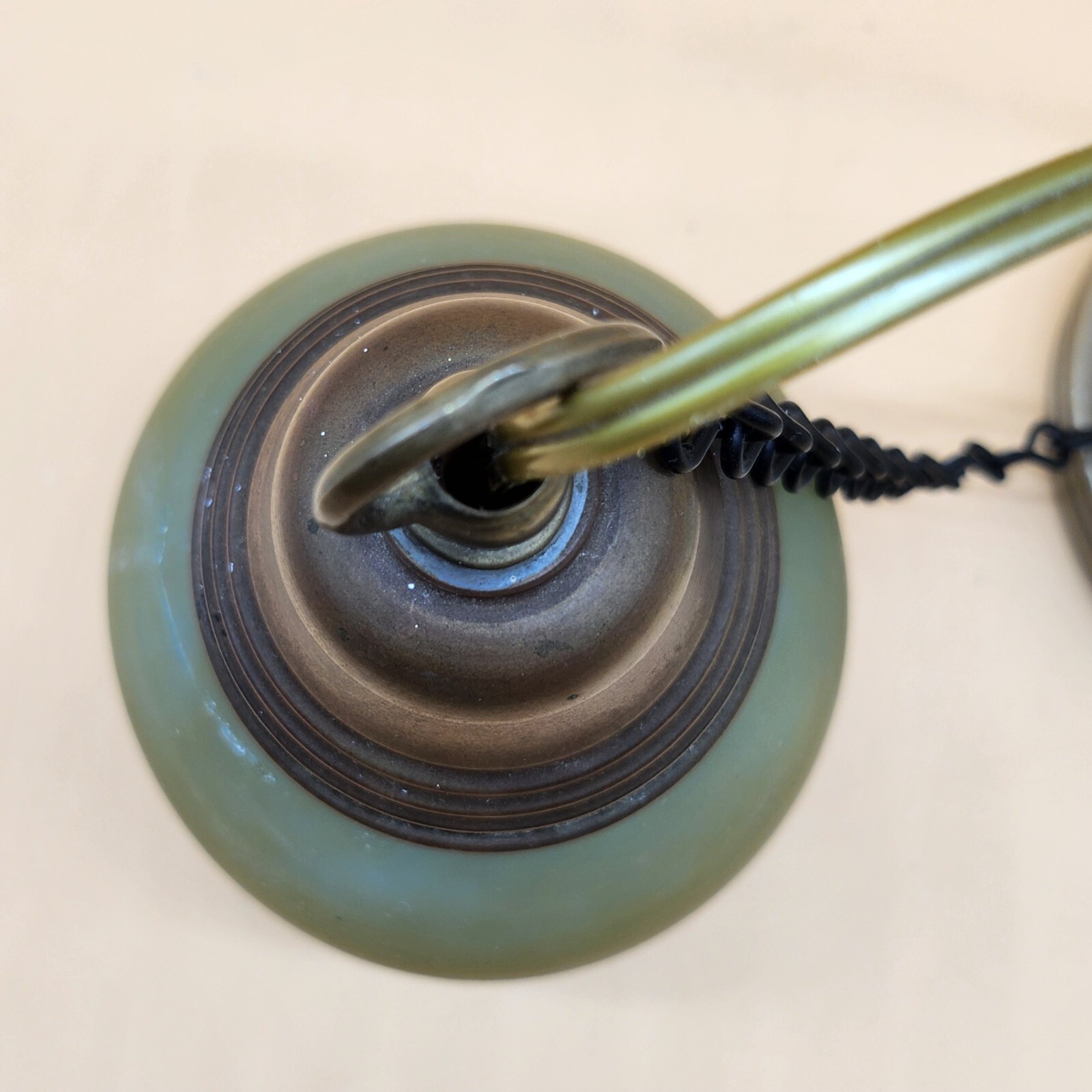 Vintage Art Glass Hanging Ceiling Pendant Light Fixture