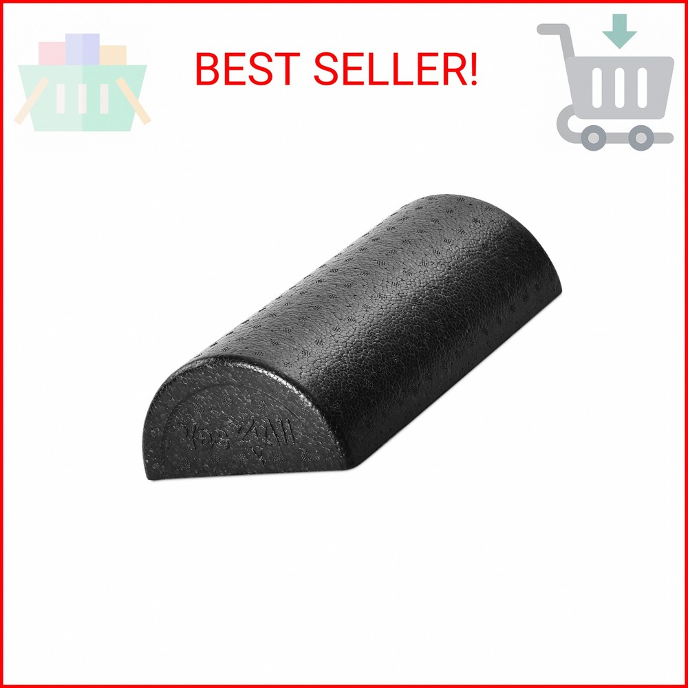 Yes4All High-Density EPP Half Round Back Roller Foam, Exercise Foam Roller for Y