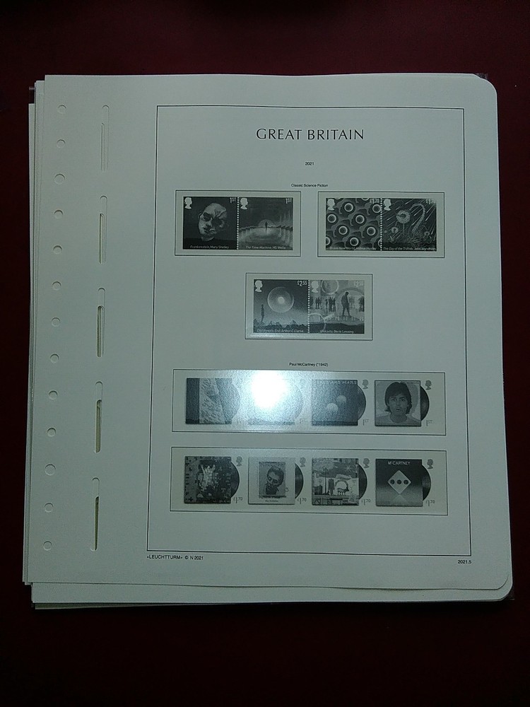 LIGHTHOUSE Commemorative Hingeless album pages Great Britain 2021 Used R2021